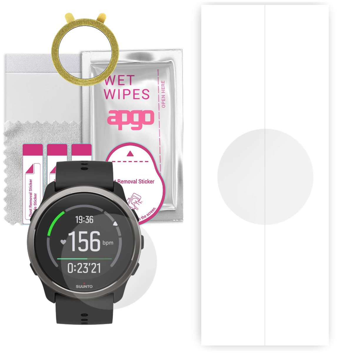 1x Folia hydrożelowa do Suunto 5 Peak - apgo Smartwatch Hydrogel Protection Ochrona na ekran smartwatcha