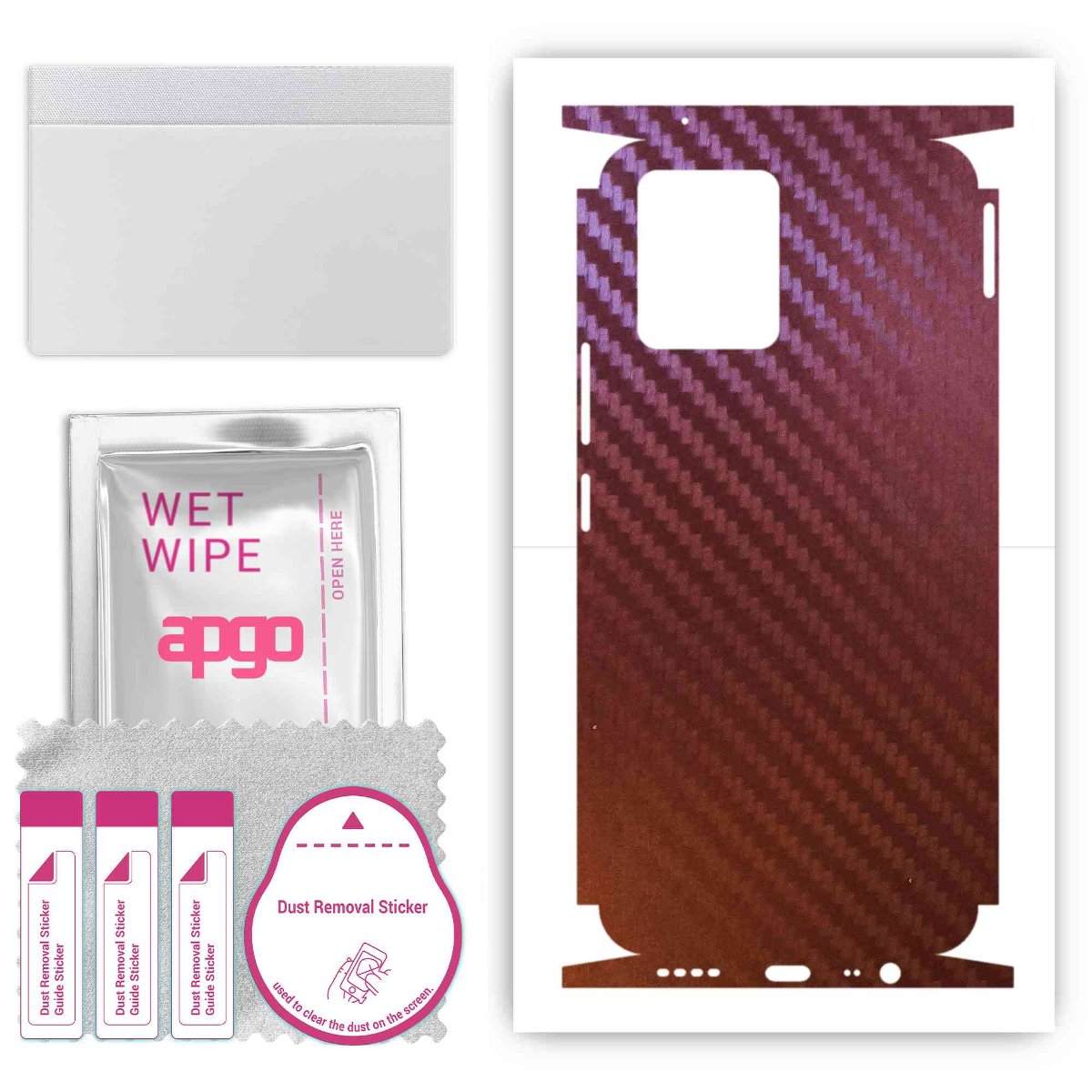 Folia naklejka skórka strukturalna na TYŁ+BOKI do Realme 8 -  Carbon Kameleon CAKA5 - apgo SKINS