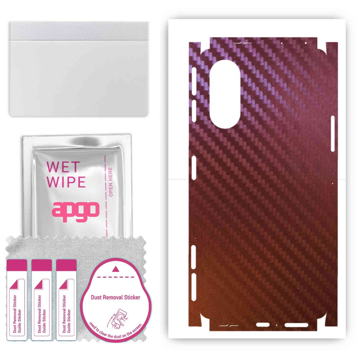 Folia naklejka skórka strukturalna na TYŁ+BOKI do Xiaomi Redmi K40 Gaming -  Carbon Kameleon CAKA5 - apgo SKINS