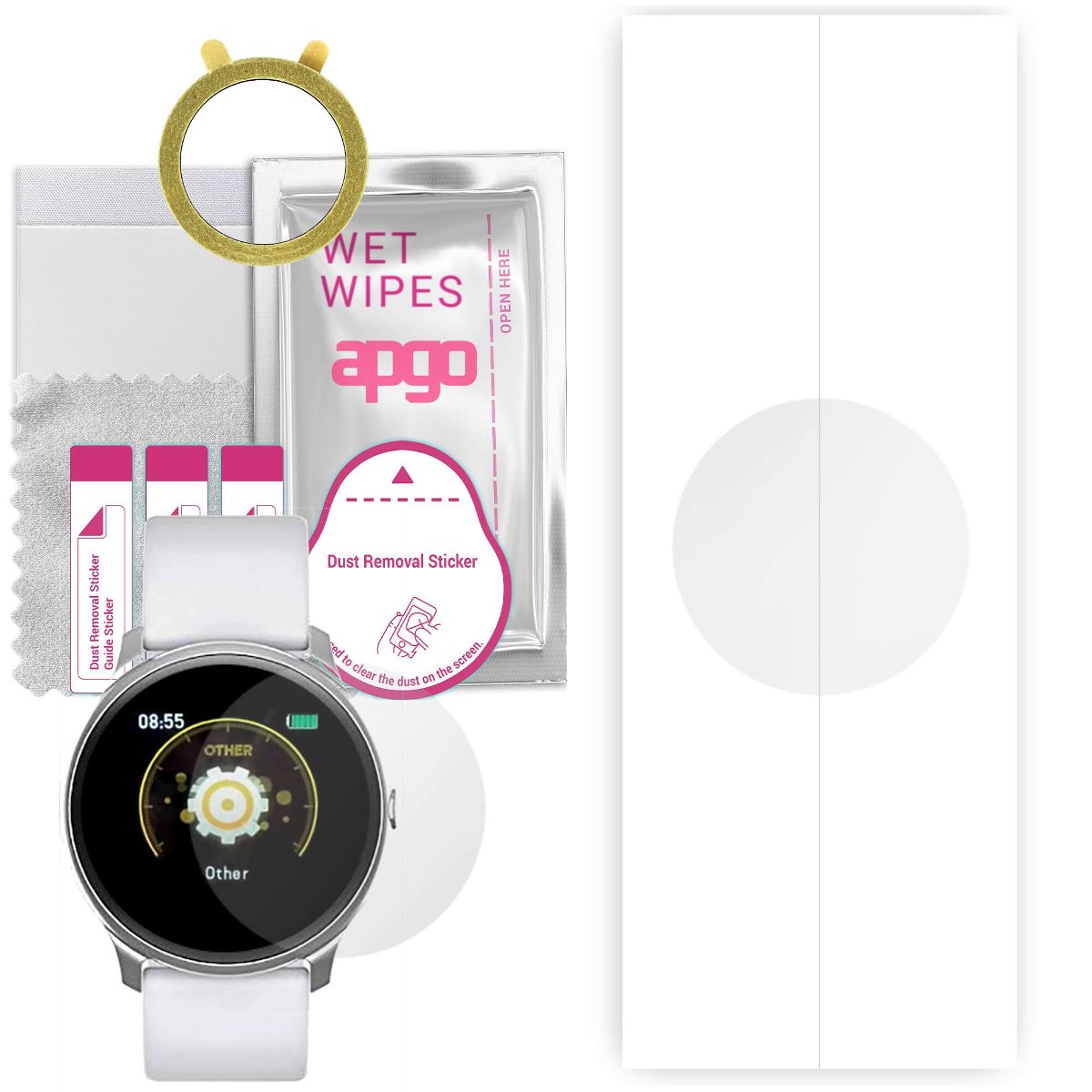 1x Folia hydrożelowa do Garett Women Laura - apgo Smartwatch Hydrogel Protection Ochrona na ekran smartwatcha