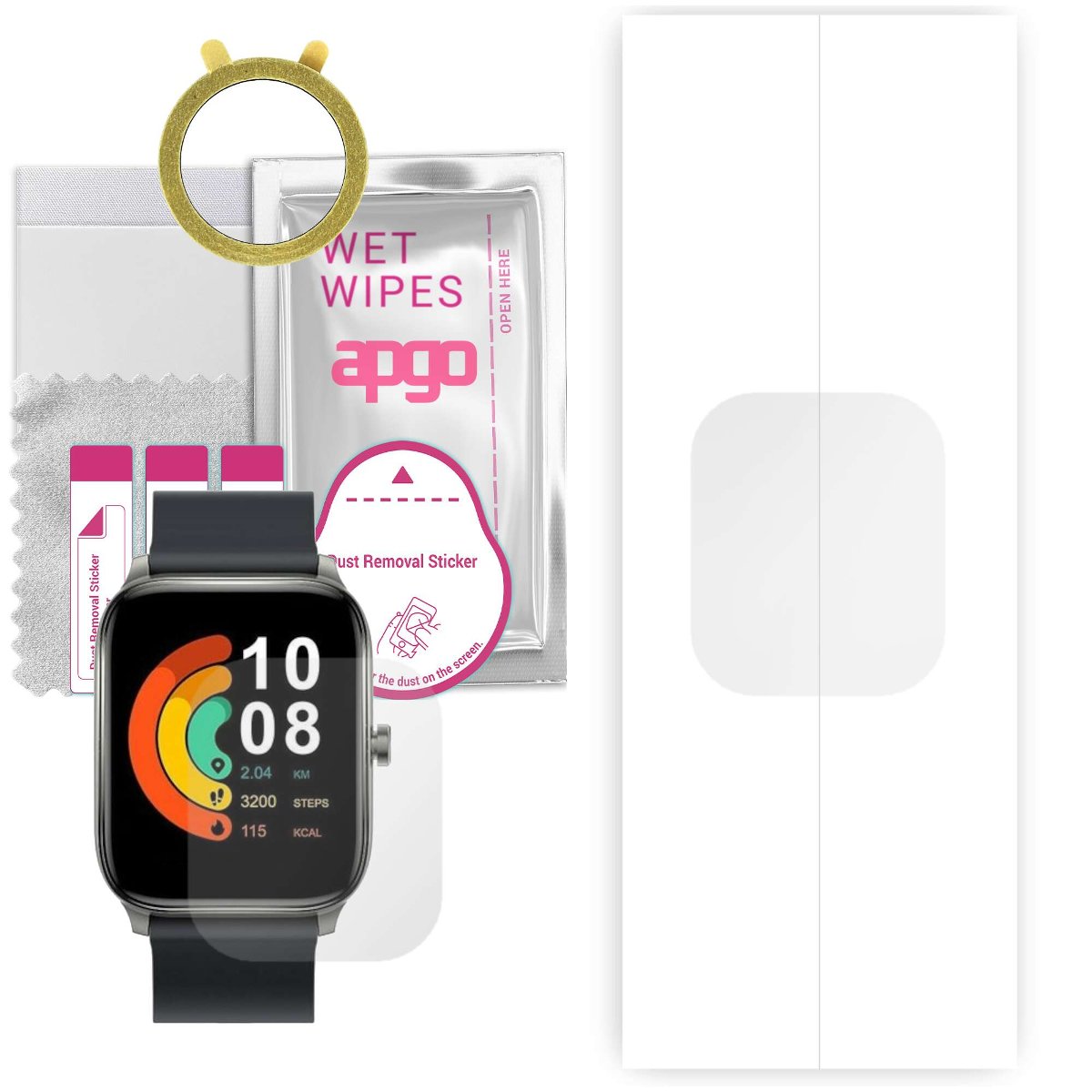 1x Folia hydrożelowa do Haylou GST - apgo Smartwatch Hydrogel Protection Ochrona na ekran smartwatcha