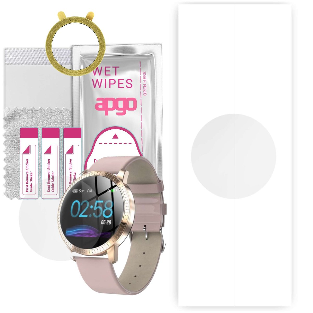 1x Folia hydrożelowa do Garett Women Klara - apgo Smartwatch Hydrogel Protection Ochrona na ekran smartwatcha