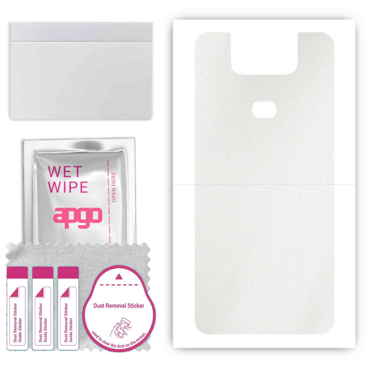 Folia naklejka skórka strukturalna na TYŁ do Asus Zenfone 6 ZS630KL 6Z -  Matowa Przezroczysta Winylowa - apgo SKINS