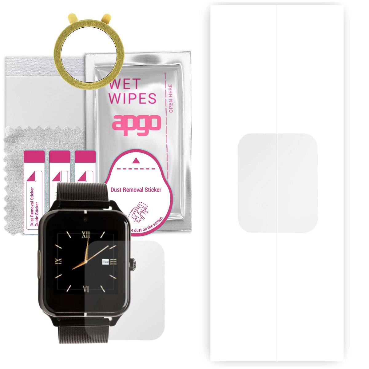 1x Folia hydrożelowa do Garett G26 - apgo Smartwatch Hydrogel Protection Ochrona na ekran smartwatcha