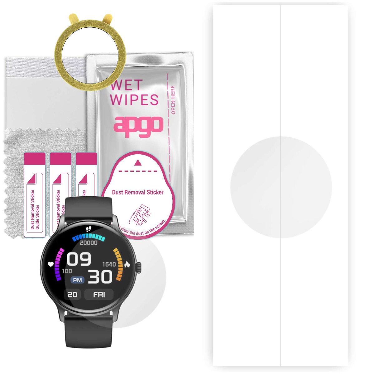 1x Folia hydrożelowa do Colmi I10 - apgo Smartwatch Hydrogel Protection Ochrona na ekran smartwatcha