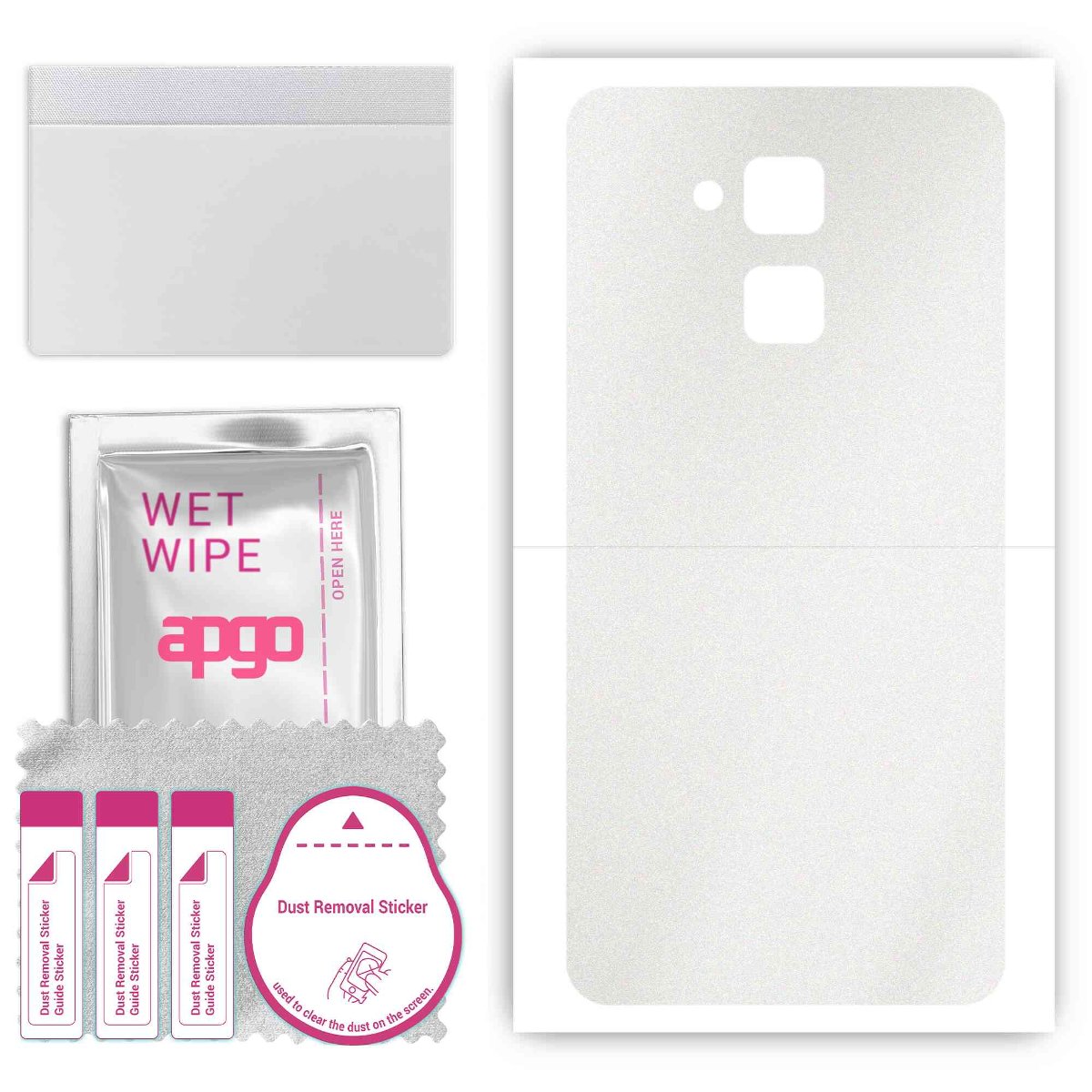 Folia naklejka skórka strukturalna na TYŁ do Asus Zenfone 3 Max ZC520TL -  Matowa Przezroczysta Winylowa - apgo SKINS