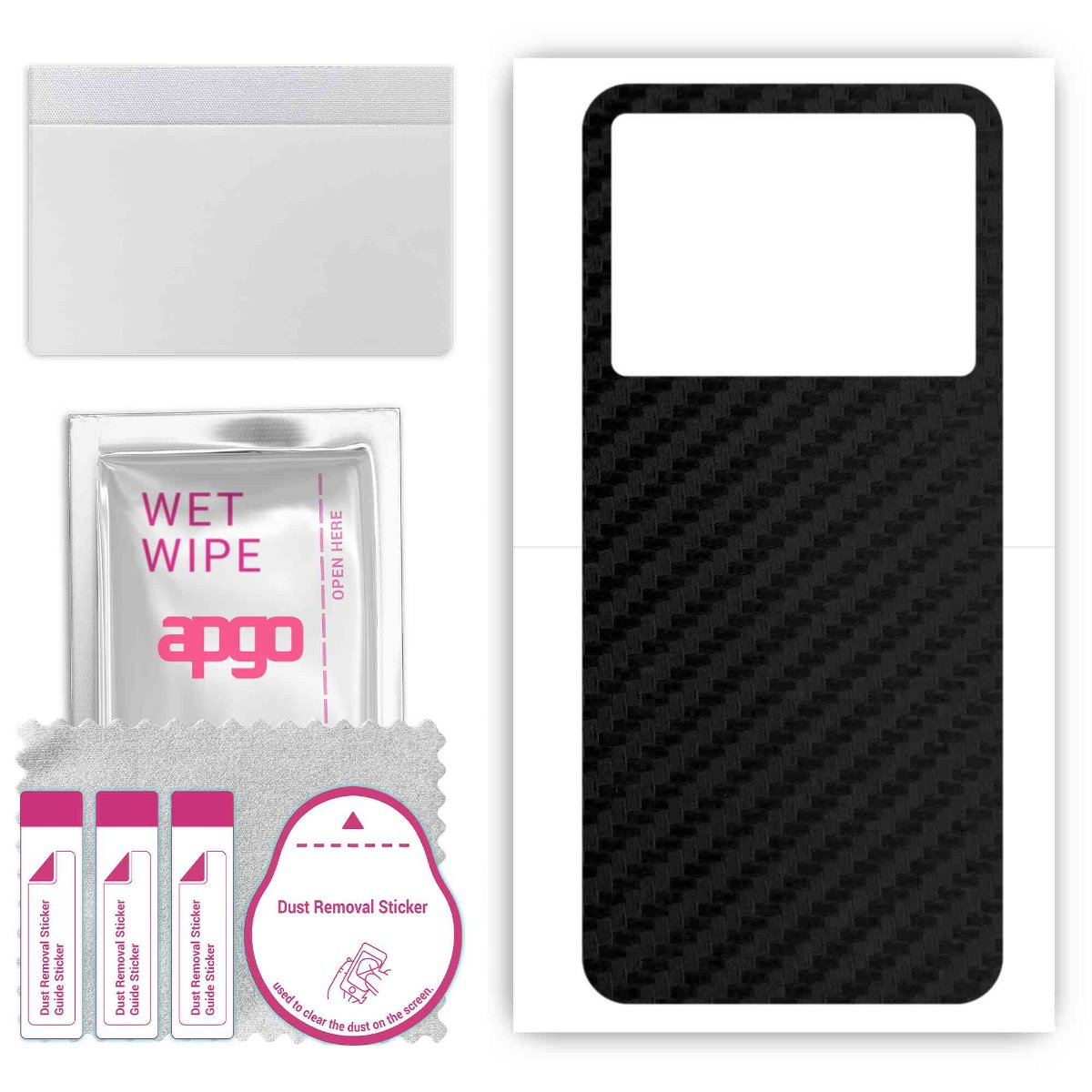 Folia naklejka skórka strukturalna na TYŁ do Infinix Note 12 5G - Carbon - apgo SKINS