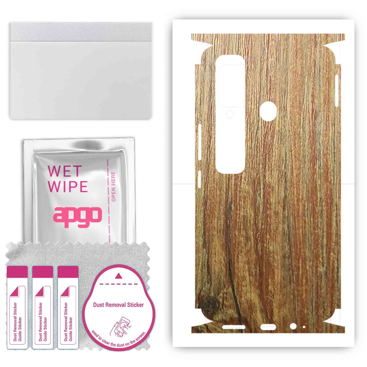 Folia naklejka skórka strukturalna na TYŁ+BOKI do Tecno Spark 7 Pro -  Drewno Sosna Antyczna - apgo SKINS