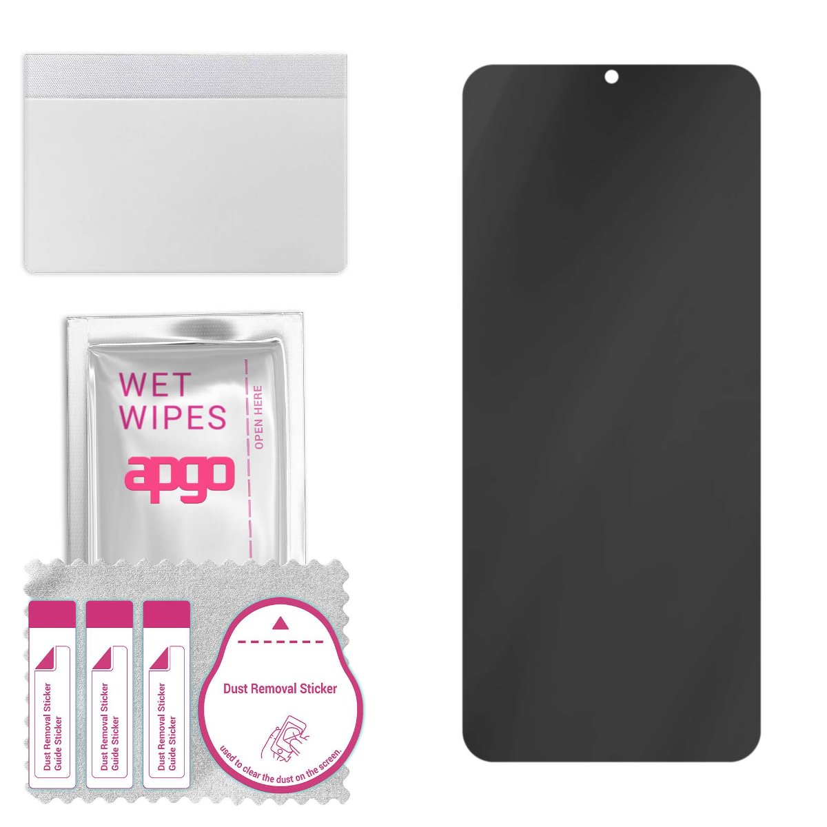 Filtr prywatyzujący Privacy 7H do Infinix Smart 6 Plus - apgo Flexible Glass niepękający