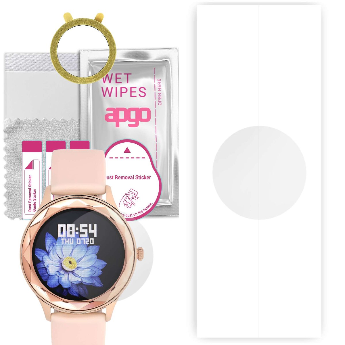 1x Folia hydrożelowa do Garett Women Elise - apgo Smartwatch Hydrogel Protection Ochrona na ekran smartwatcha