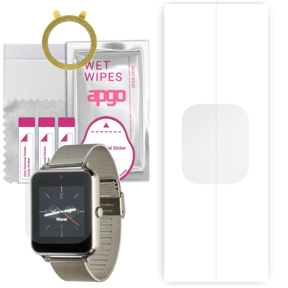 1x Folia hydrożelowa do Garett G25 - apgo Smartwatch Hydrogel Protection Ochrona na ekran smartwatcha