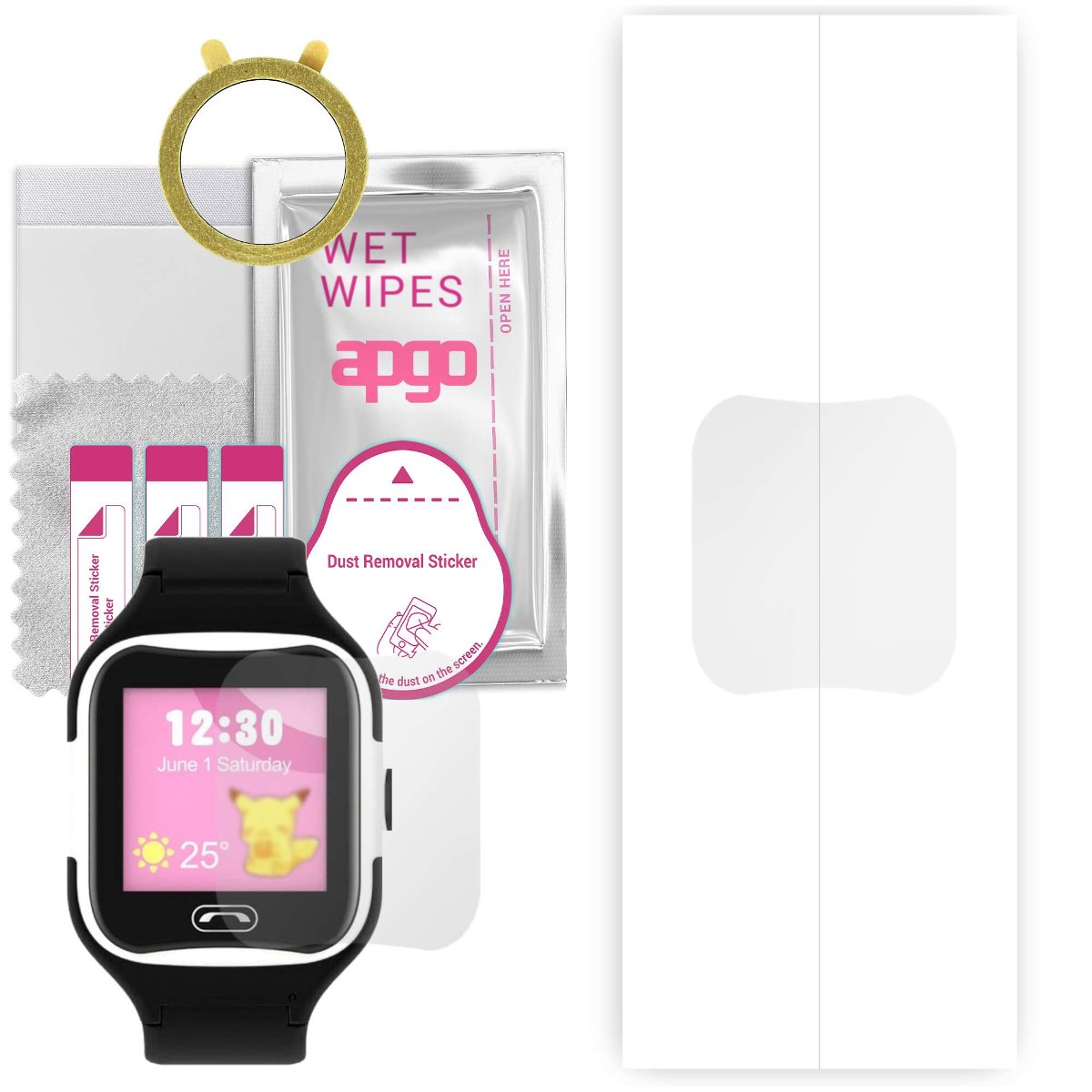 1x Folia hydrożelowa do Kids Pacific08 - apgo Smartwatch Hydrogel Protection Ochrona na ekran smartwatcha