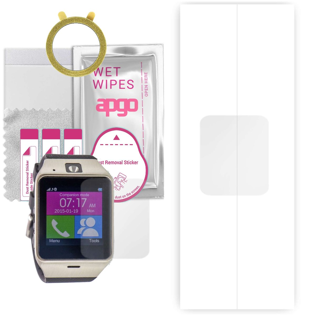 1x Folia hydrożelowa do Garett Elegant - apgo Smartwatch Hydrogel Protection Ochrona na ekran smartwatcha