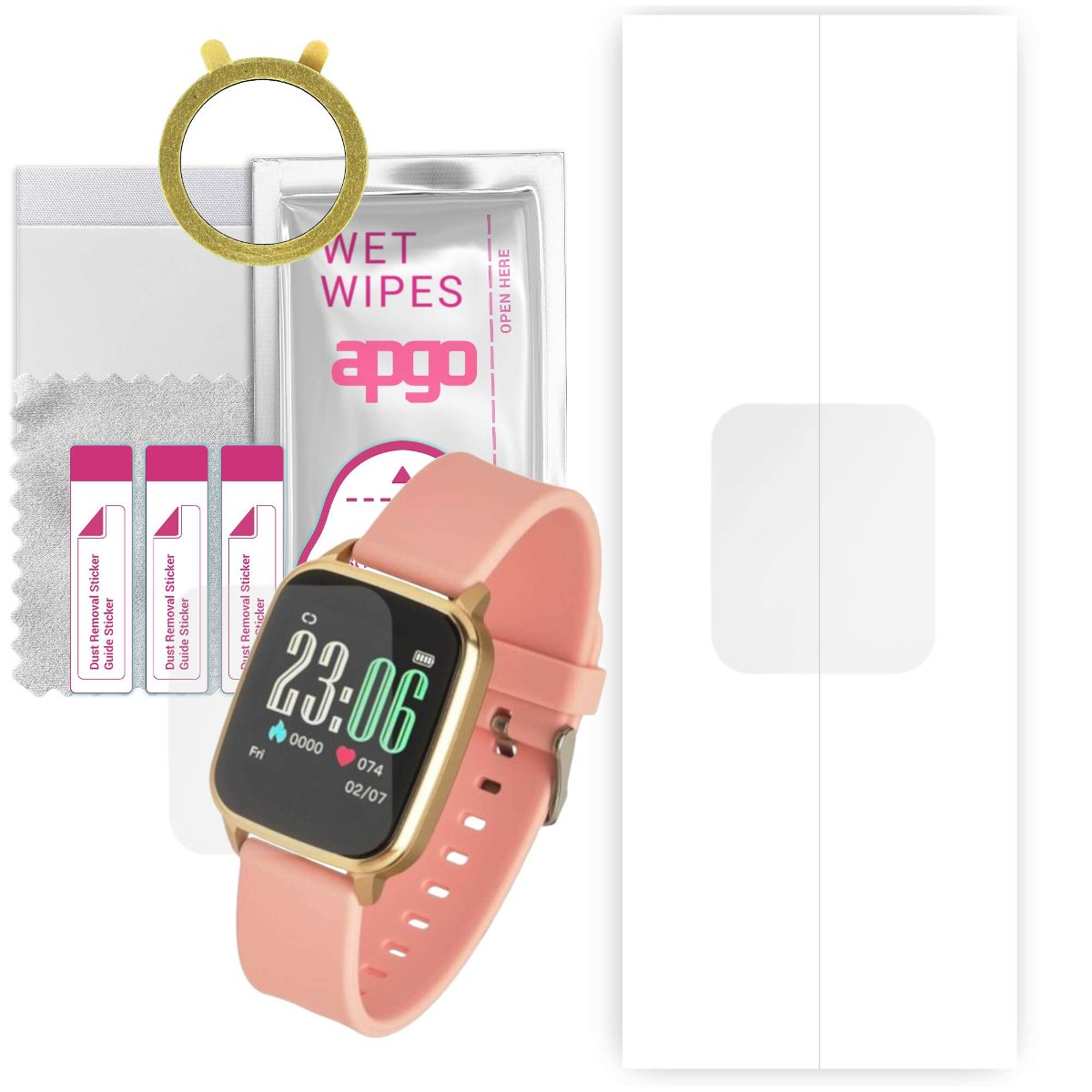 1x Folia hydrożelowa do Garett Women Ada - apgo Smartwatch Hydrogel Protection Ochrona na ekran smartwatcha
