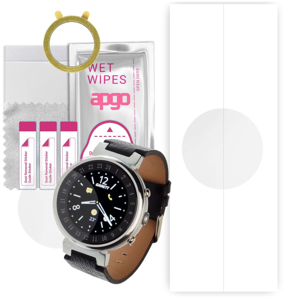 1x Folia hydrożelowa do Garett Expert 7 - apgo Smartwatch Hydrogel Protection Ochrona na ekran smartwatcha