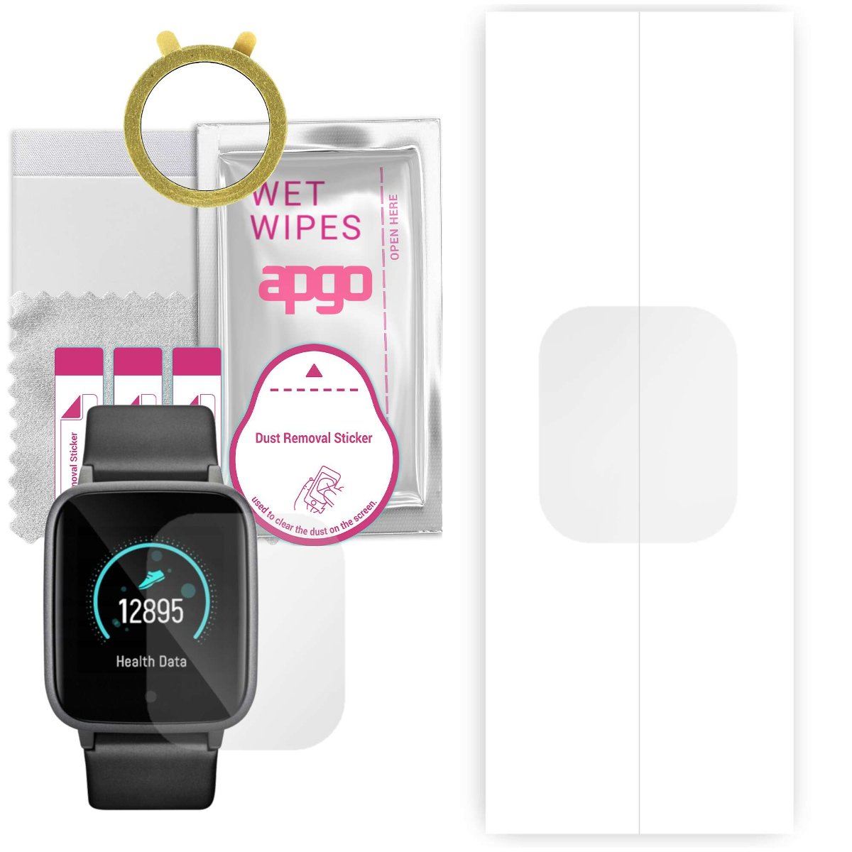 1x Folia hydrożelowa do Acme SW104 - apgo Smartwatch Hydrogel Protection Ochrona na ekran smartwatcha