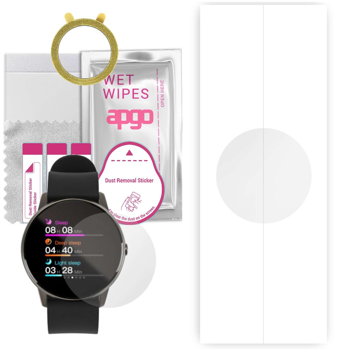 1x Folia hydrożelowa do Acme SW203 - apgo Smartwatch Hydrogel Protection Ochrona na ekran smartwatcha