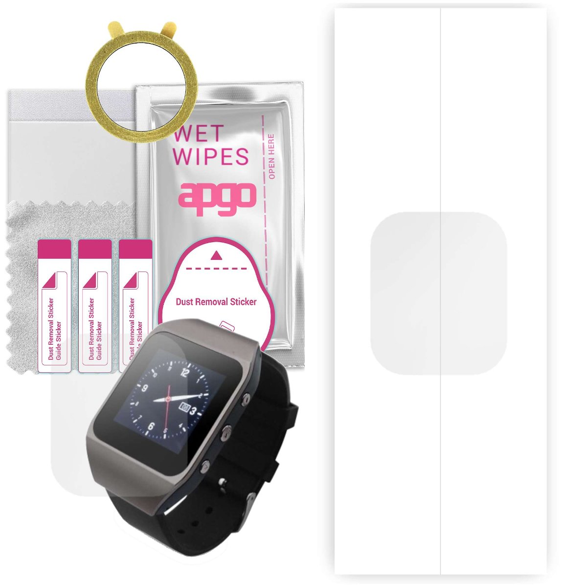 1x Folia hydrożelowa do ART AMP02B - apgo Smartwatch Hydrogel Protection Ochrona na ekran smartwatcha