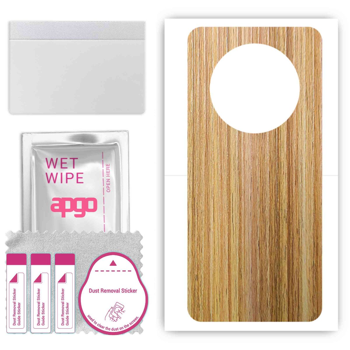 Folia naklejka skórka strukturalna na TYŁ do Huawei Mate 50  -  Drewno Dąb Miodowy - apgo SKINS