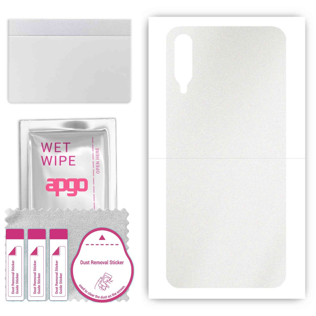 Folia naklejka skórka strukturalna na TYŁ do Samsung Galaxy A30s -  Matowa Przezroczysta Winylowa - apgo SKINS