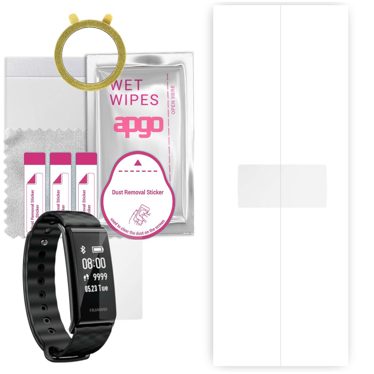 1x Folia hydrożelowa do Huawei Band A2 - apgo Smartwatch Hydrogel Protection Ochrona na ekran smartwatcha