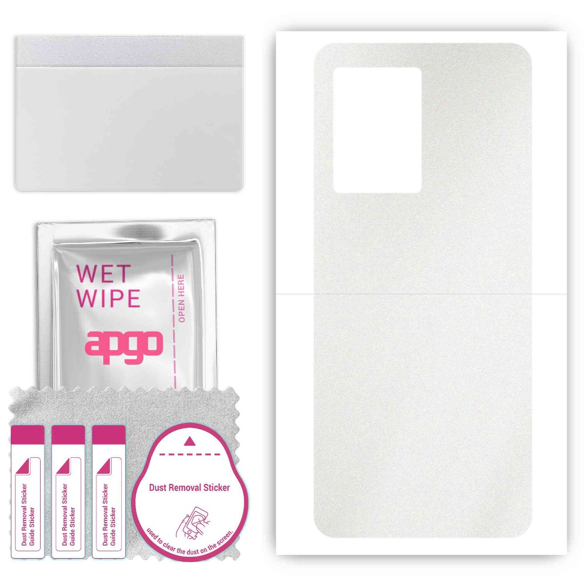 Folia naklejka skórka strukturalna na TYŁ do Realme V23 -  Matowa Przezroczysta Winylowa - apgo SKINS