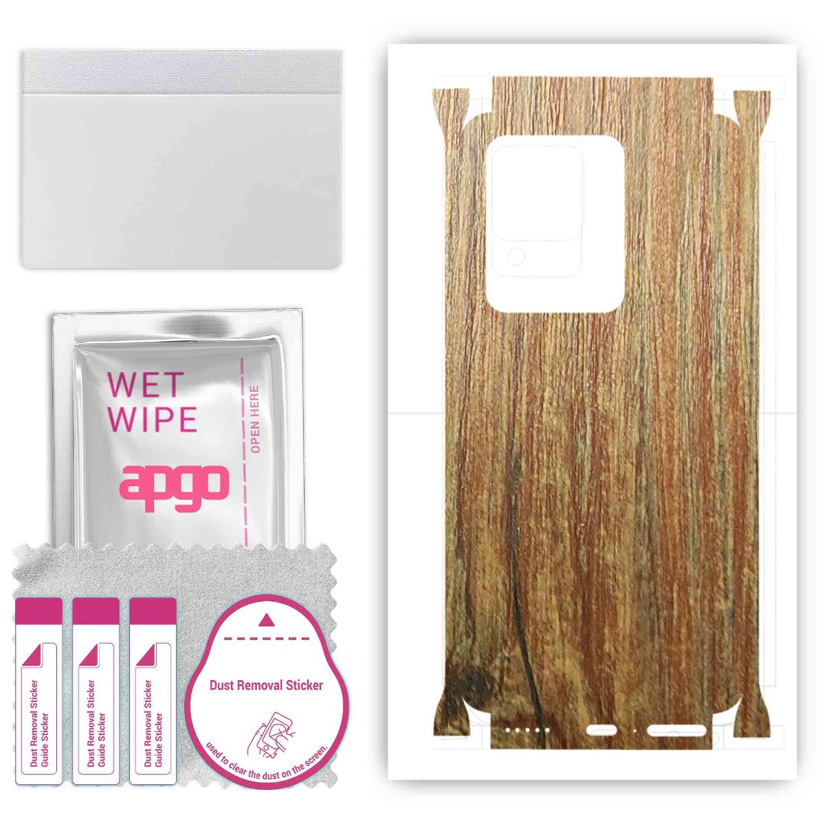 Folia naklejka skórka strukturalna na TYŁ+BOKI do Vivo V25 Pro 5G -  Drewno Sosna Antyczna - apgo SKINS