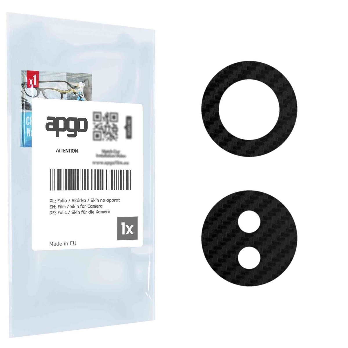 Folia naklejka skórka strukturalna na wyspę aparatu do Oppo A17 - różne kolory na kamerę, obiektyw apgo SKINS Lens Protector