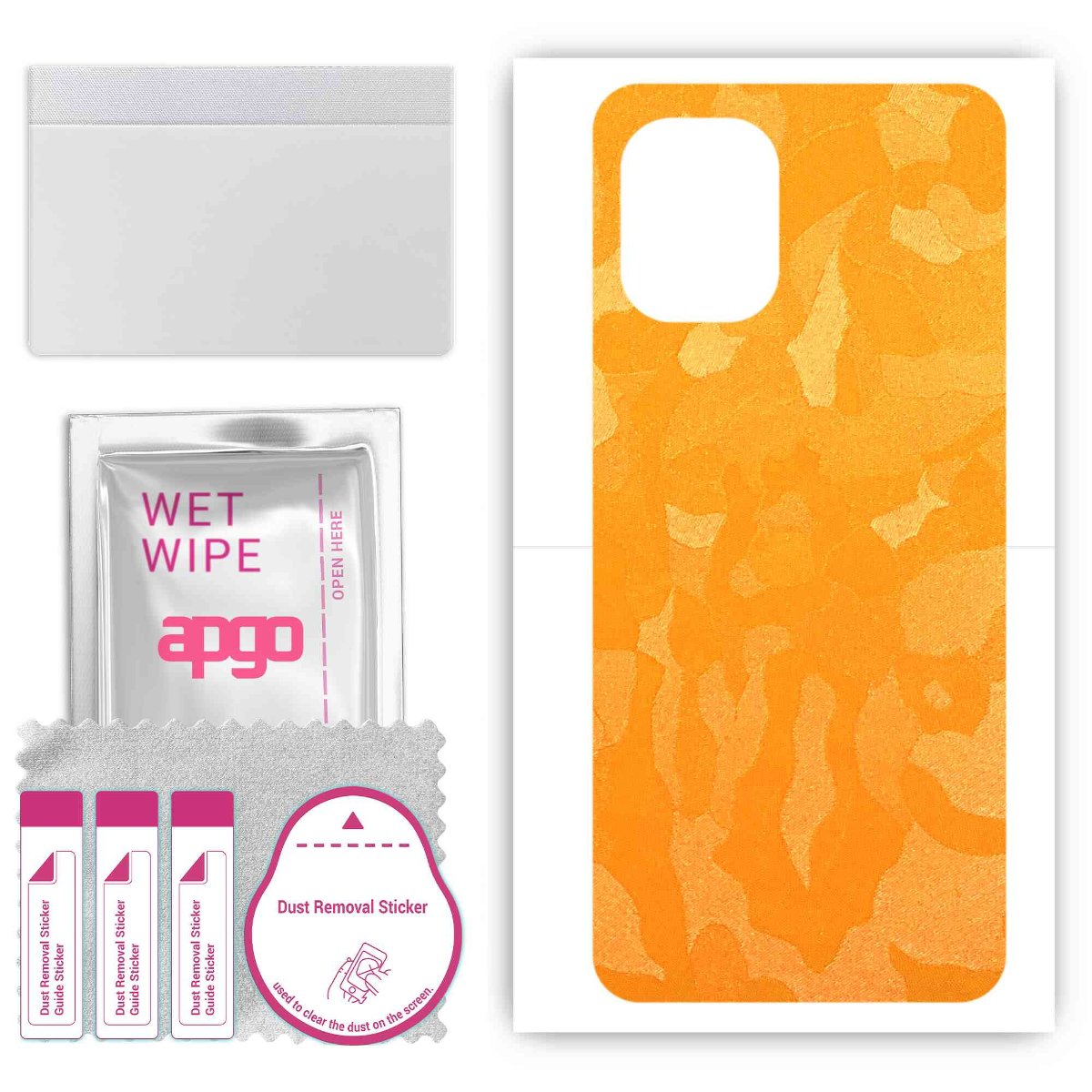 Folia naklejka skórka strukturalna na TYŁ do Umidigi F3 Pro 5G -  Moro | Camo Żółty - apgo SKINS