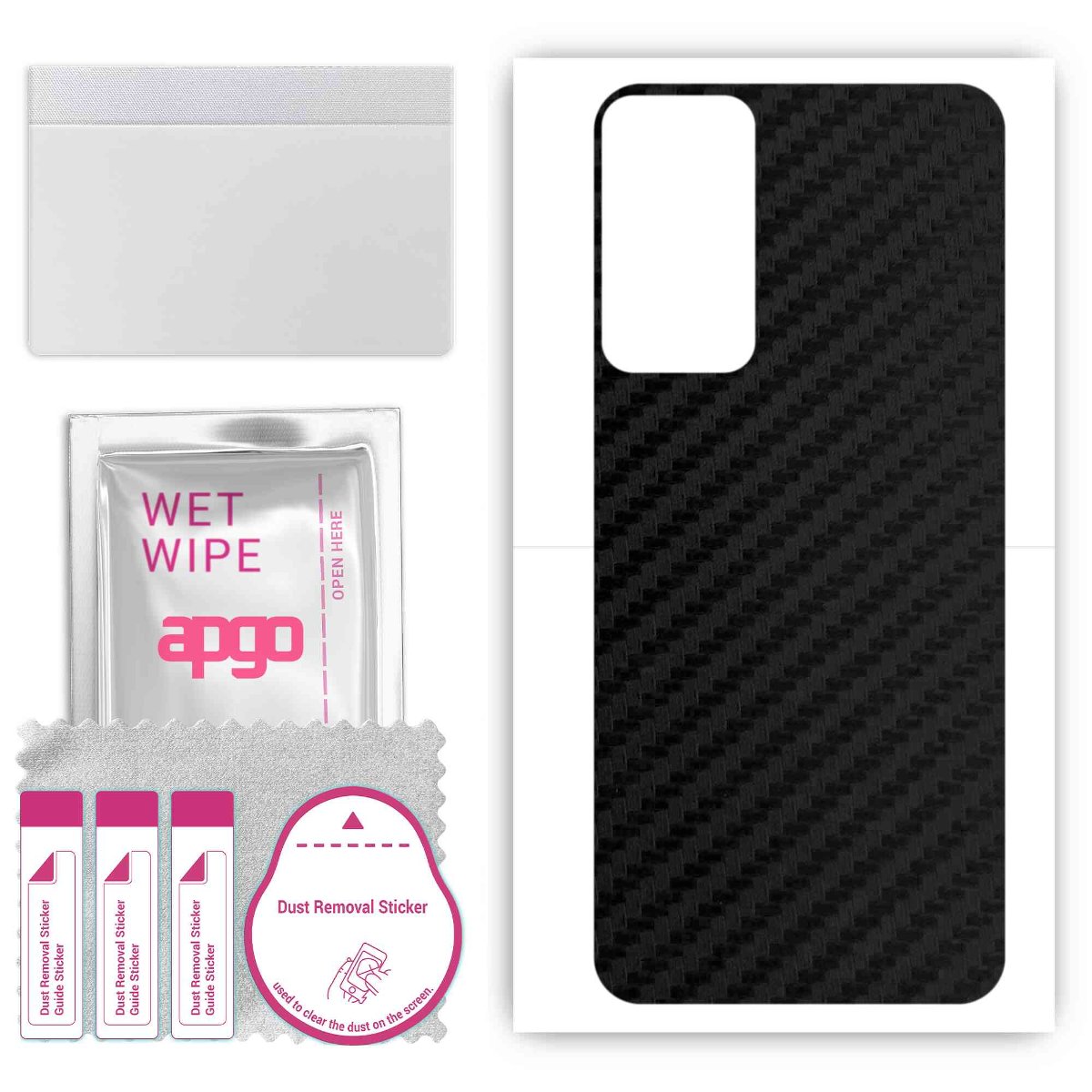 Folia naklejka skórka strukturalna na TYŁ do Infinix Hot 20 5G - Carbon - apgo SKINS