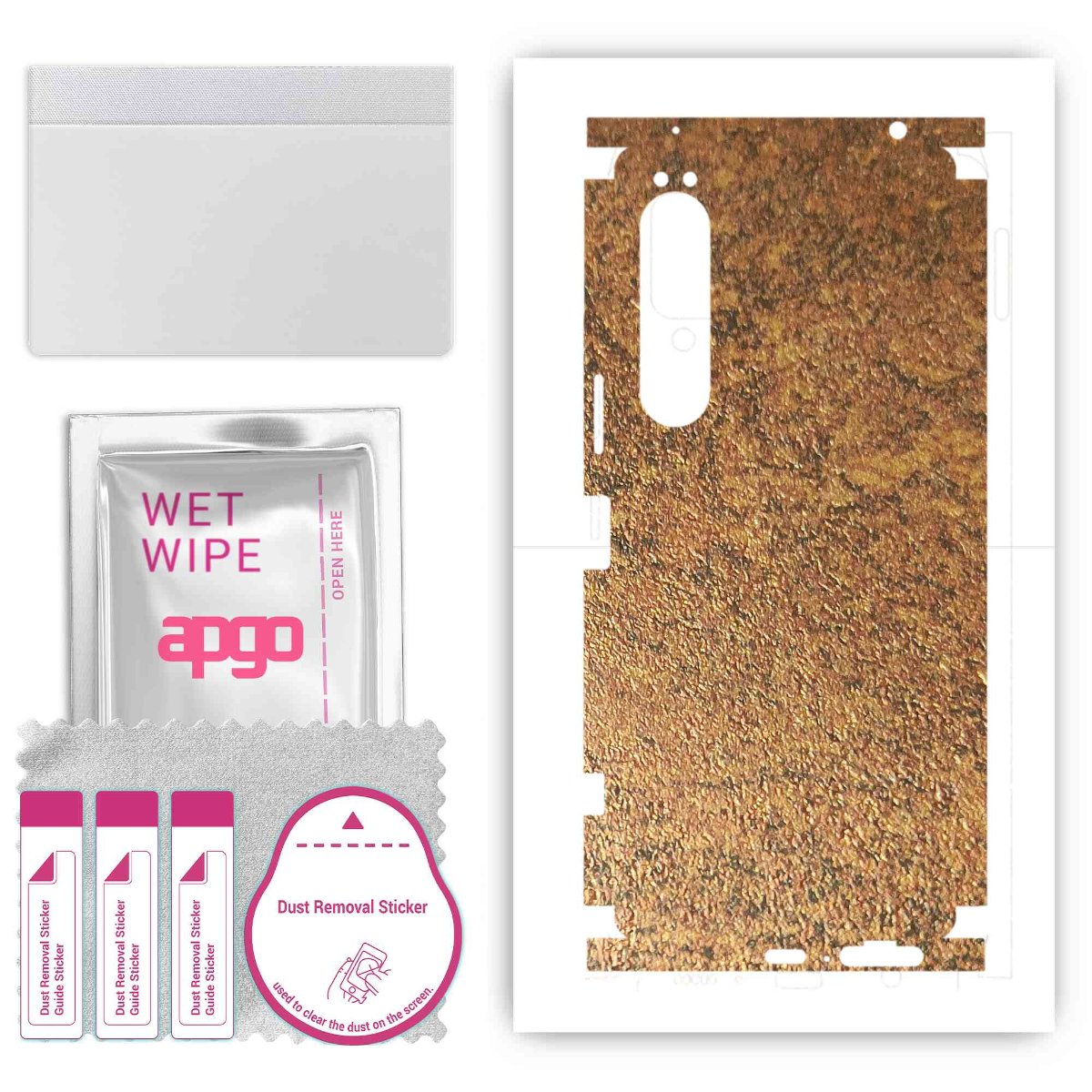 Folia naklejka skórka strukturalna na TYŁ+BOKI do Sony Xperia 1 IV -  Zardzewiała Miedź - apgo SKINS