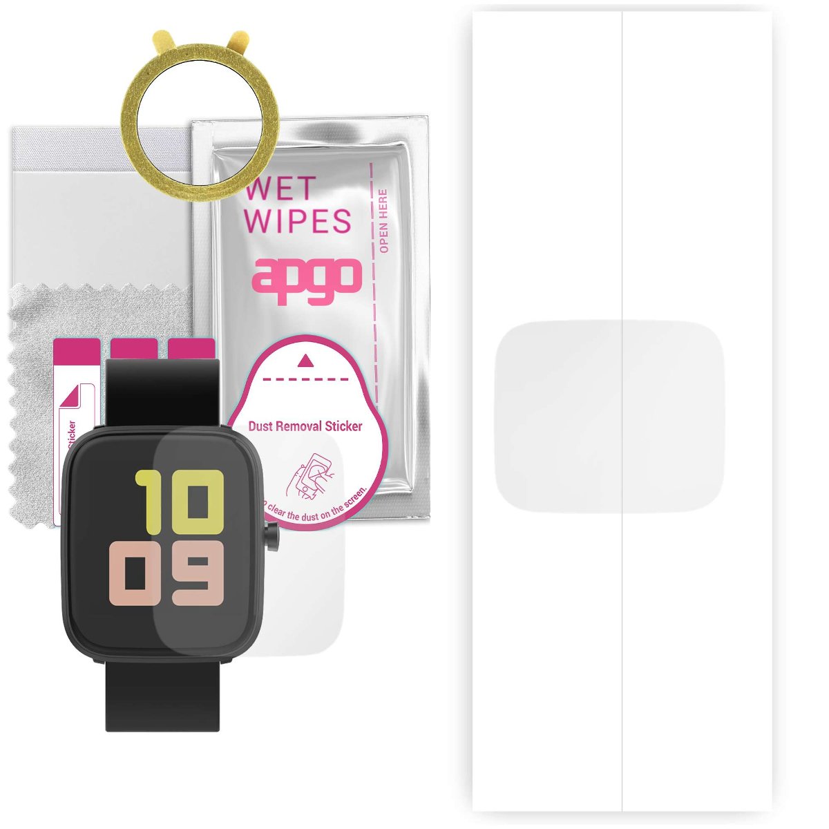 1x Folia hydrożelowa do Vector Smart Classic - apgo Smartwatch Hydrogel Protection Ochrona na ekran smartwatcha