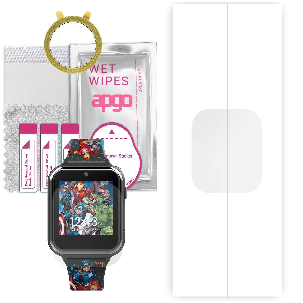 1x Folia hydrożelowa do Accutime AVG4597AZ - apgo Smartwatch Hydrogel Protection Ochrona na ekran smartwatcha