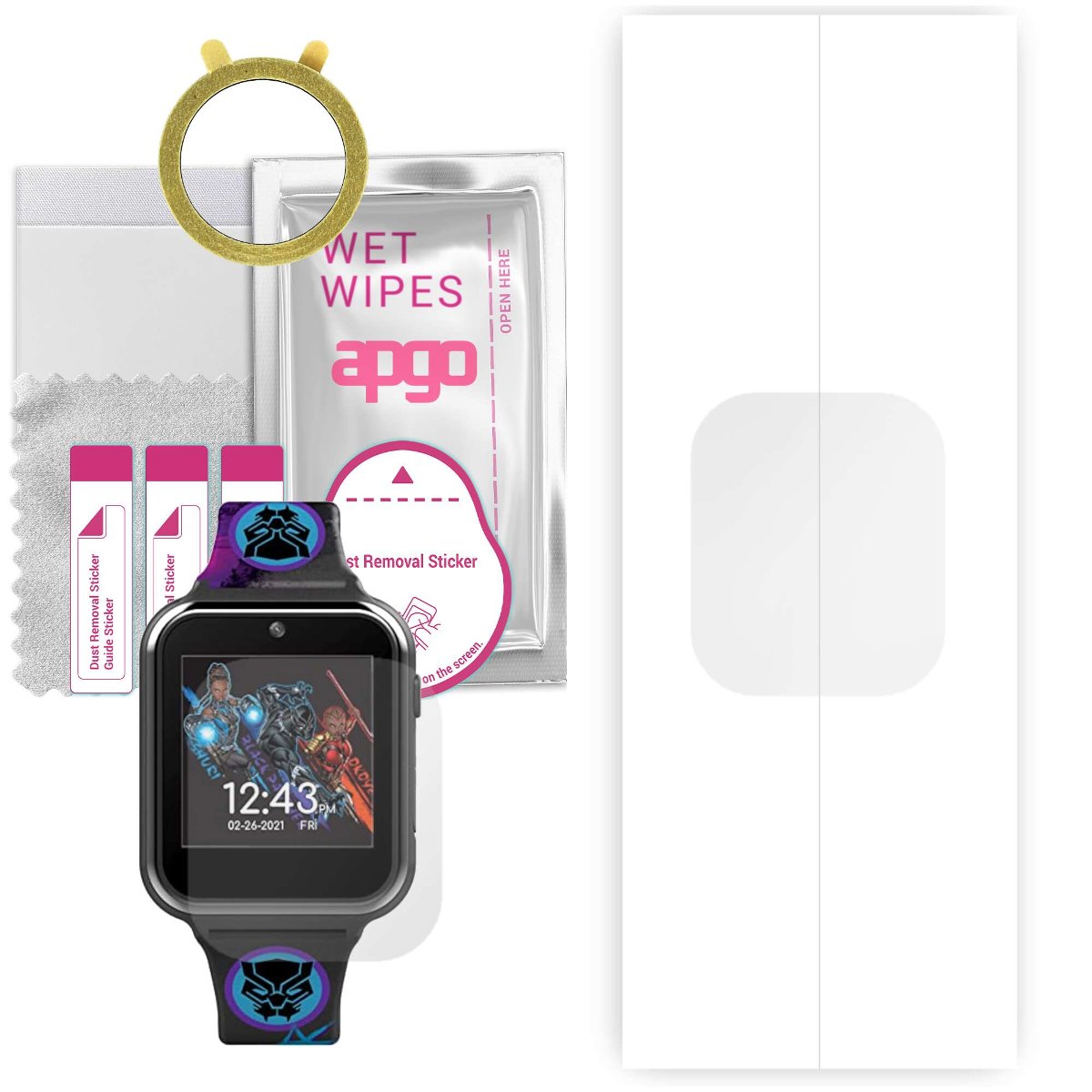 1x Folia hydrożelowa do Accutime AVG4608AZ - apgo Smartwatch Hydrogel Protection Ochrona na ekran smartwatcha