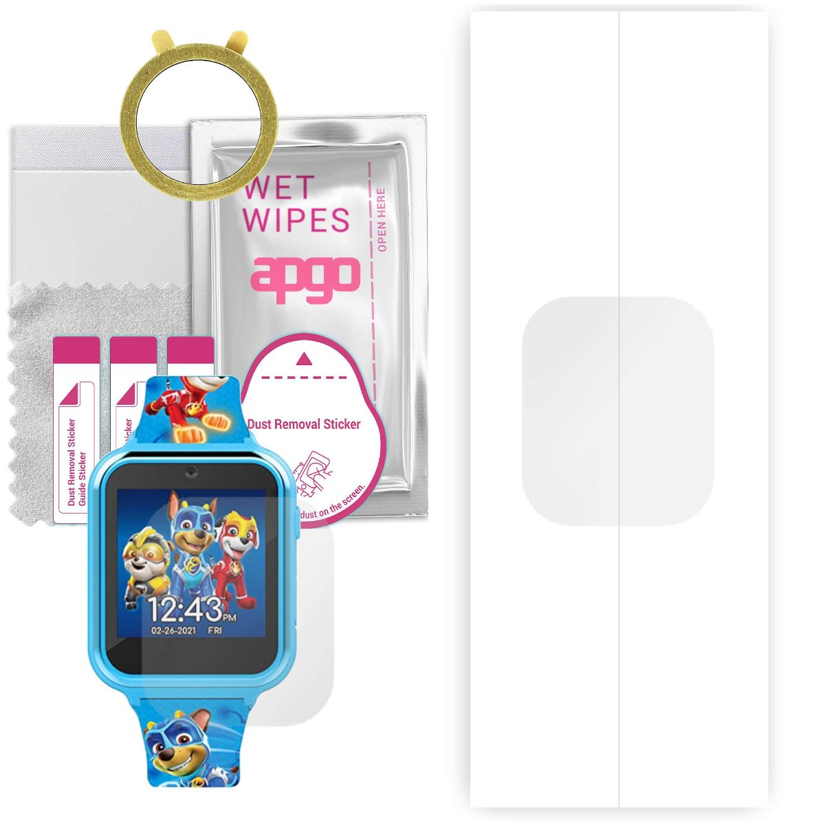 1x Folia hydrożelowa do Accutime PAW4316AZ  - apgo Smartwatch Hydrogel Protection Ochrona na ekran smartwatcha