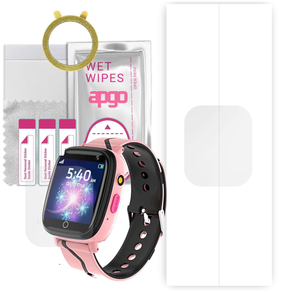 1x Folia hydrożelowa do Bauisan X11  - apgo Smartwatch Hydrogel Protection Ochrona na ekran smartwatcha