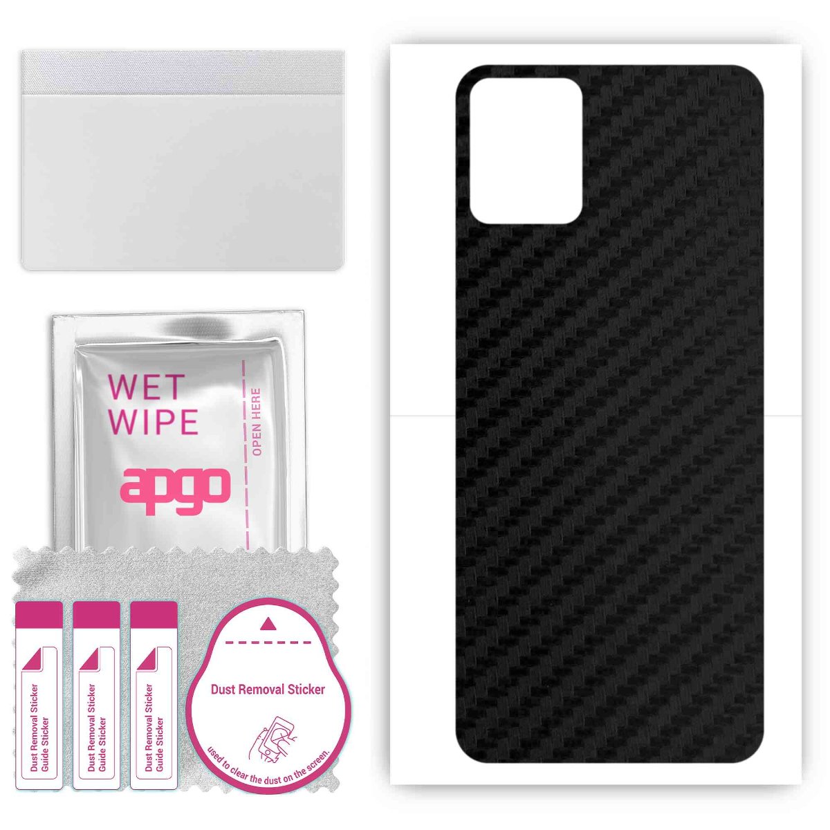 Folia naklejka skórka strukturalna na TYŁ do T-Mobile Revvl 6 Pro 5G - Carbon - apgo SKINS