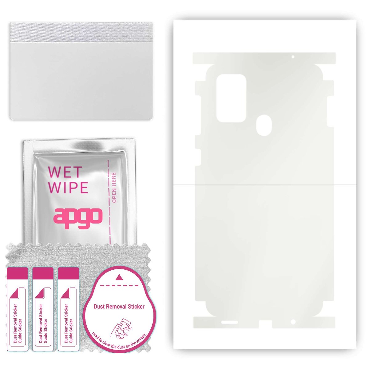 Folia hydrożelowa naklejka MATOWA na TYŁ+BOKI do Samsung Galaxy F41 - apgo hydrogel MATTE