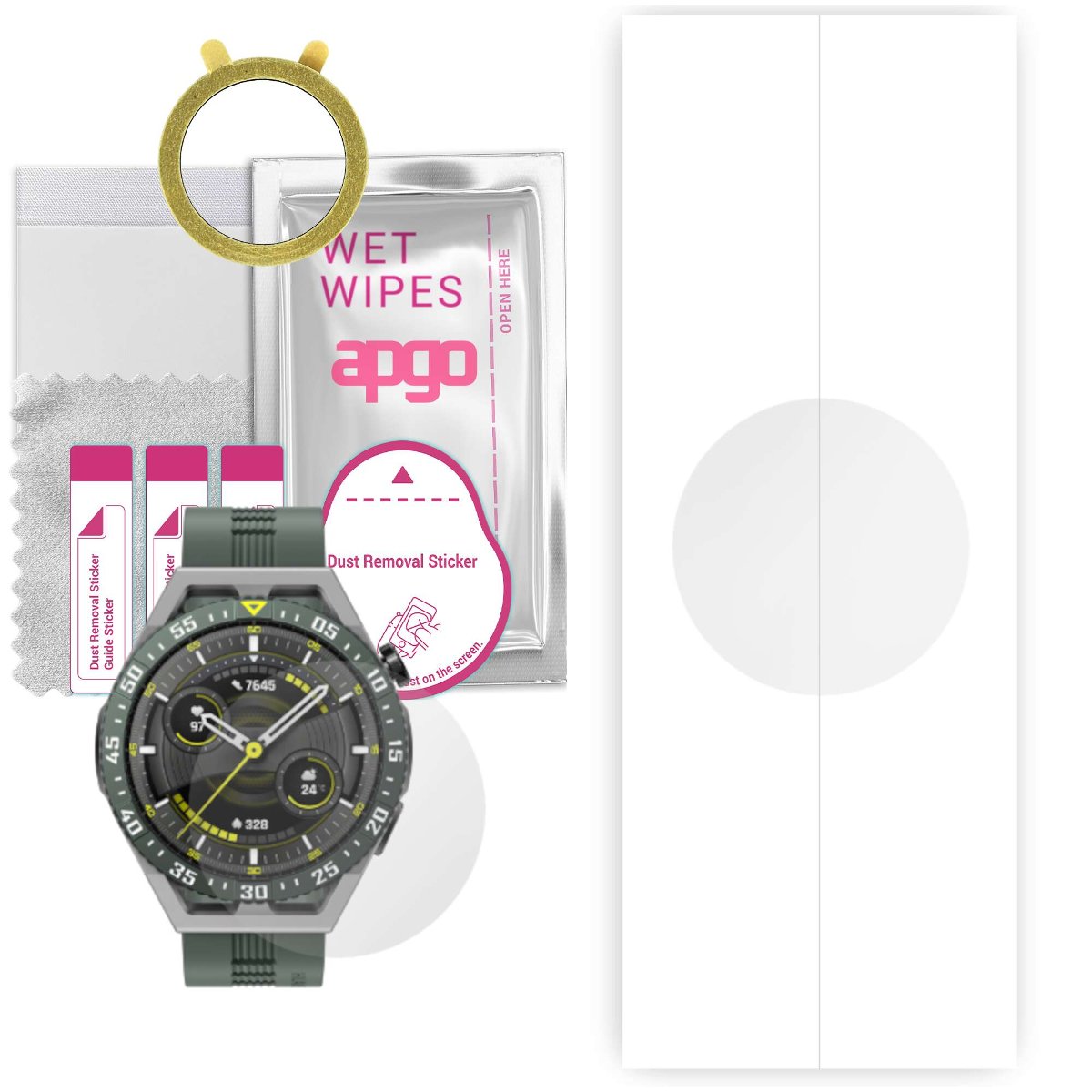 1x Folia hydrożelowa do Huawei Watch GT 3 SE - apgo Smartwatch Hydrogel Protection Ochrona na ekran smartwatcha