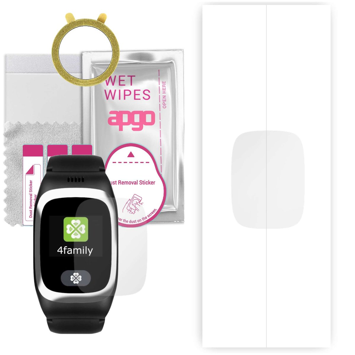 1x Folia hydrożelowa do myPhone (HAMMER) myBand 4family - apgo Smartwatch Hydrogel Protection Ochrona na ekran smartwatcha