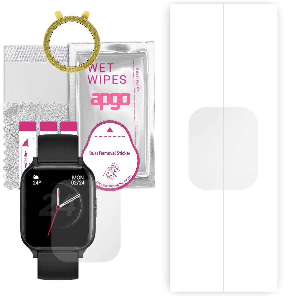 1x Folia hydrożelowa do Colmi P8 Mix - apgo Smartwatch Hydrogel Protection Ochrona na ekran smartwatcha