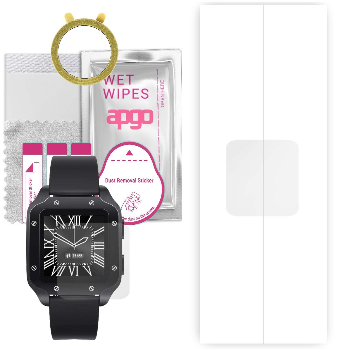 1x Folia hydrożelowa do Colmi LAND 2 - apgo Smartwatch Hydrogel Protection Ochrona na ekran smartwatcha