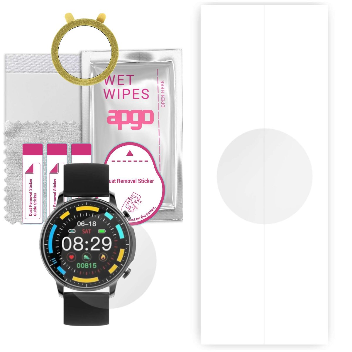 1x Folia hydrożelowa do Colmi V23 Pro - apgo Smartwatch Hydrogel Protection Ochrona na ekran smartwatcha