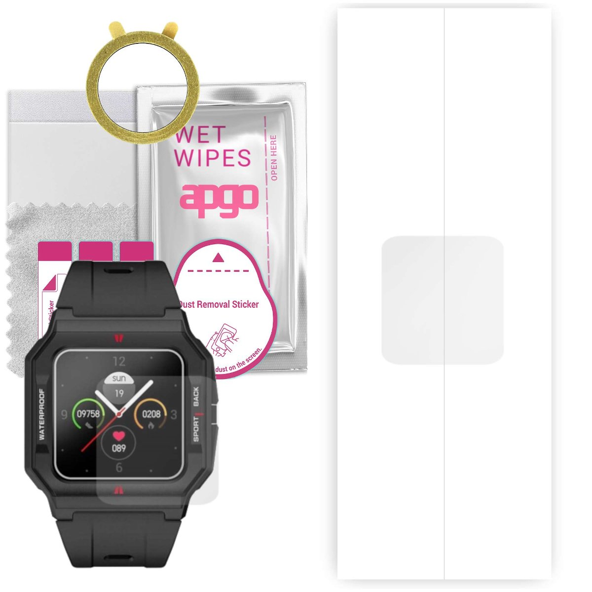 1x Folia hydrożelowa do Colmi P10 - apgo Smartwatch Hydrogel Protection Ochrona na ekran smartwatcha