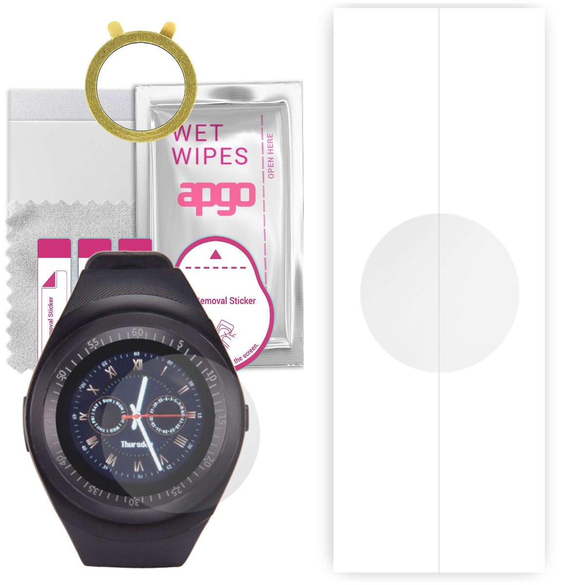 1x Folia hydrożelowa do Lark Sprint - apgo Smartwatch Hydrogel Protection Ochrona na ekran smartwatcha
