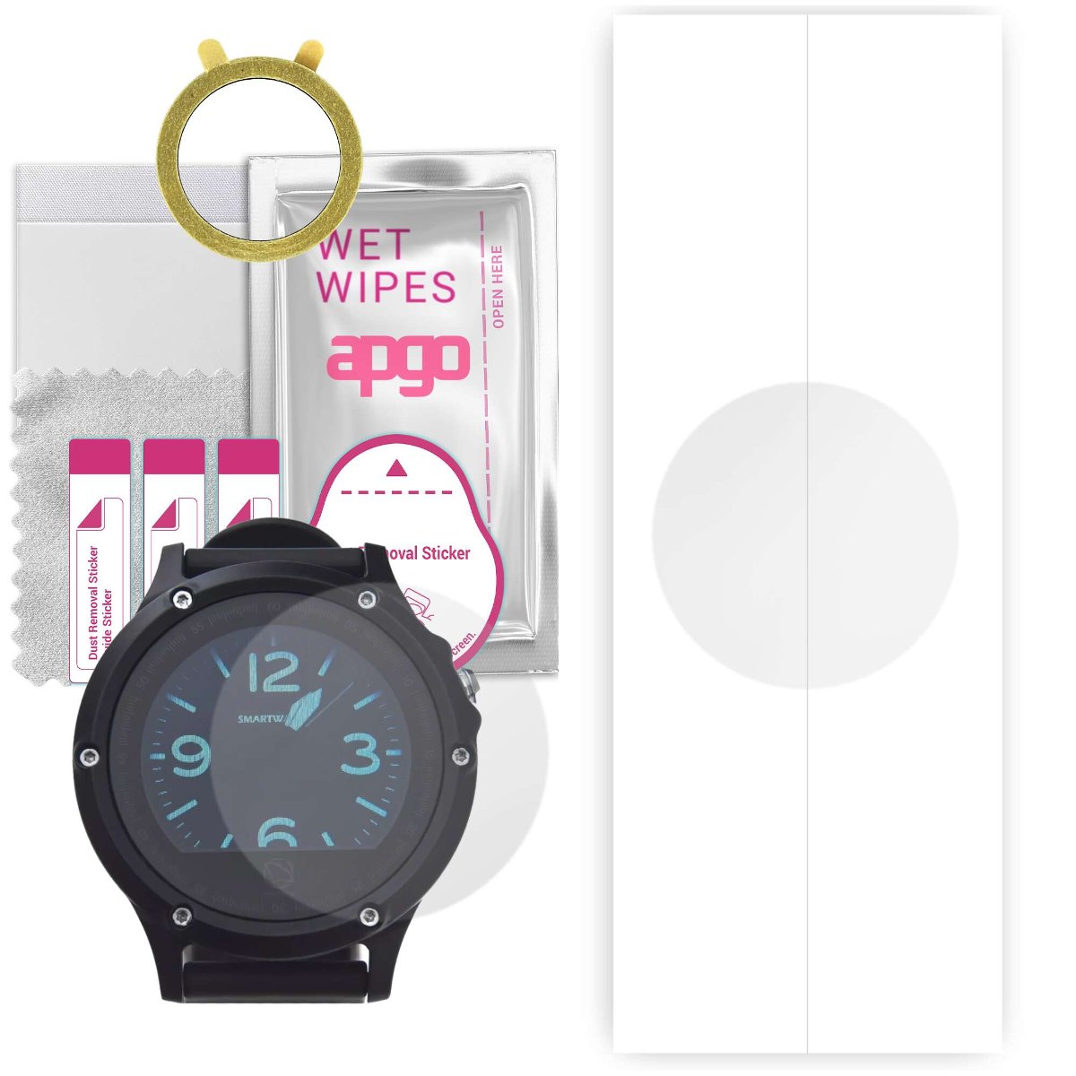1x Folia hydrożelowa do Manta SWT9301 Sprita Pro - apgo Smartwatch Hydrogel Protection Ochrona na ekran smartwatcha