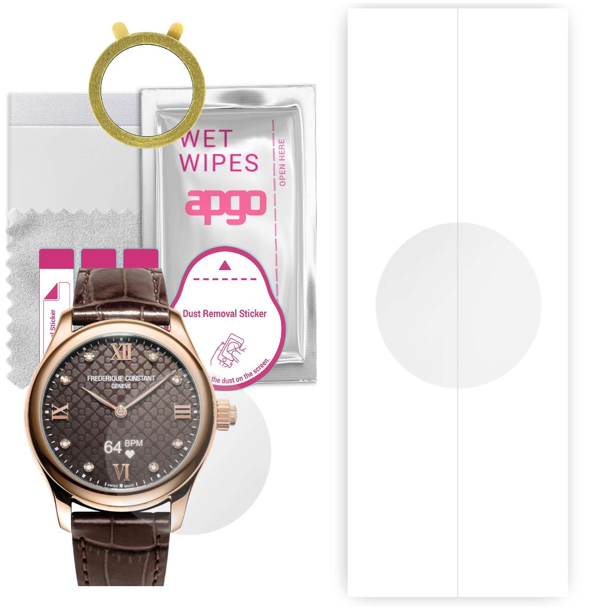 1x Folia hydrożelowa do Frederique Constant Classics Gents Horological Smartwatch - apgo Smartwatch Hydrogel Protection Ochrona na ekran...