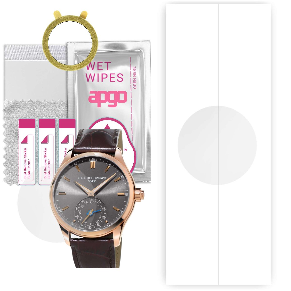 1x Folia hydrożelowa do Frederique Constant Vitality Ladies Hybrid Smartwatch - apgo Smartwatch Hydrogel Protection Ochrona na ekran smartwatcha