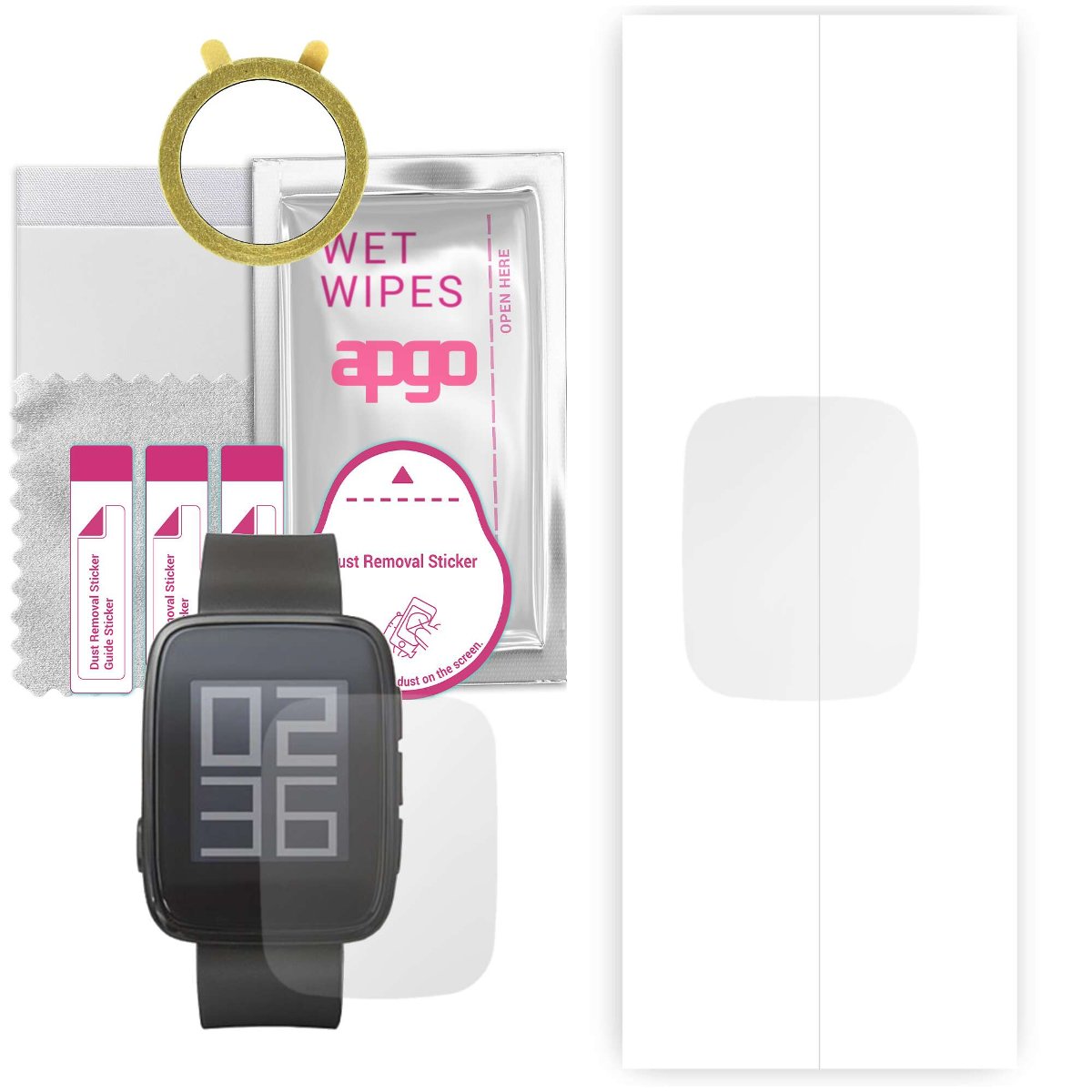 1x Folia hydrożelowa do Goclever Chronos Eco - apgo Smartwatch Hydrogel Protection Ochrona na ekran smartwatcha