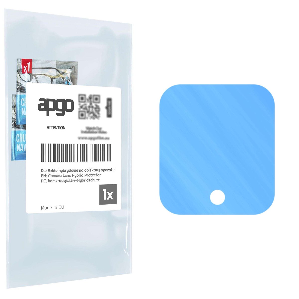 1x Szkło hybrydowe na aparat obiektyw kamerę 9H do T-Mobile T Phone 5G - apgo hybrid Camera Lens Protector